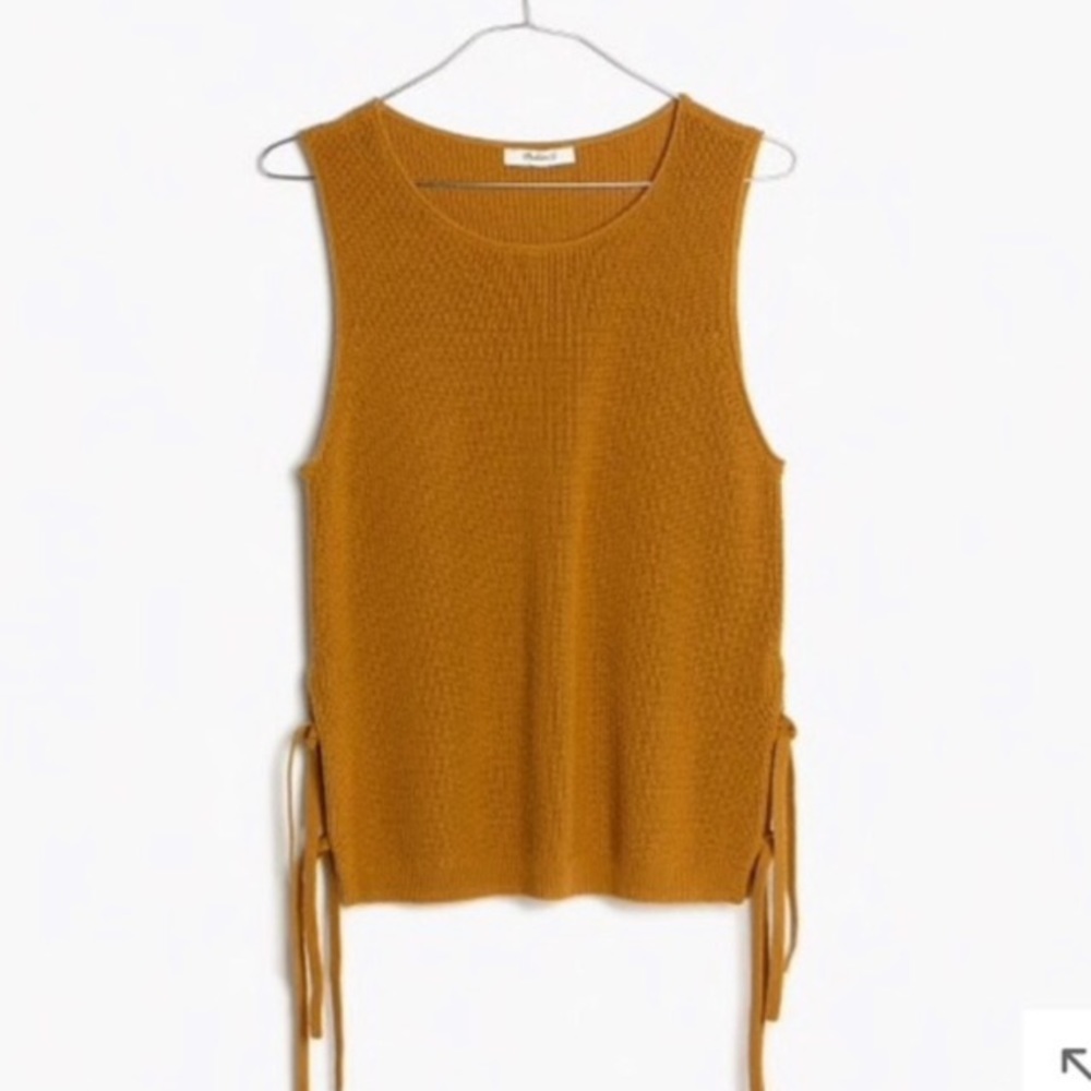 Madewell Knit Tank With Side Ties Size XS